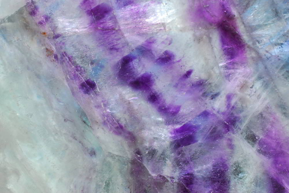 Polished Watermelon Fluorite Slices x 2 From Vis, Namibia - TopRock