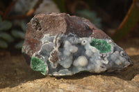 Natural Rare Ball Malachite On Drusy Quartz & Dolomite Matrix  x 3 From Kambove, Congo - Toprock Gemstones and Minerals