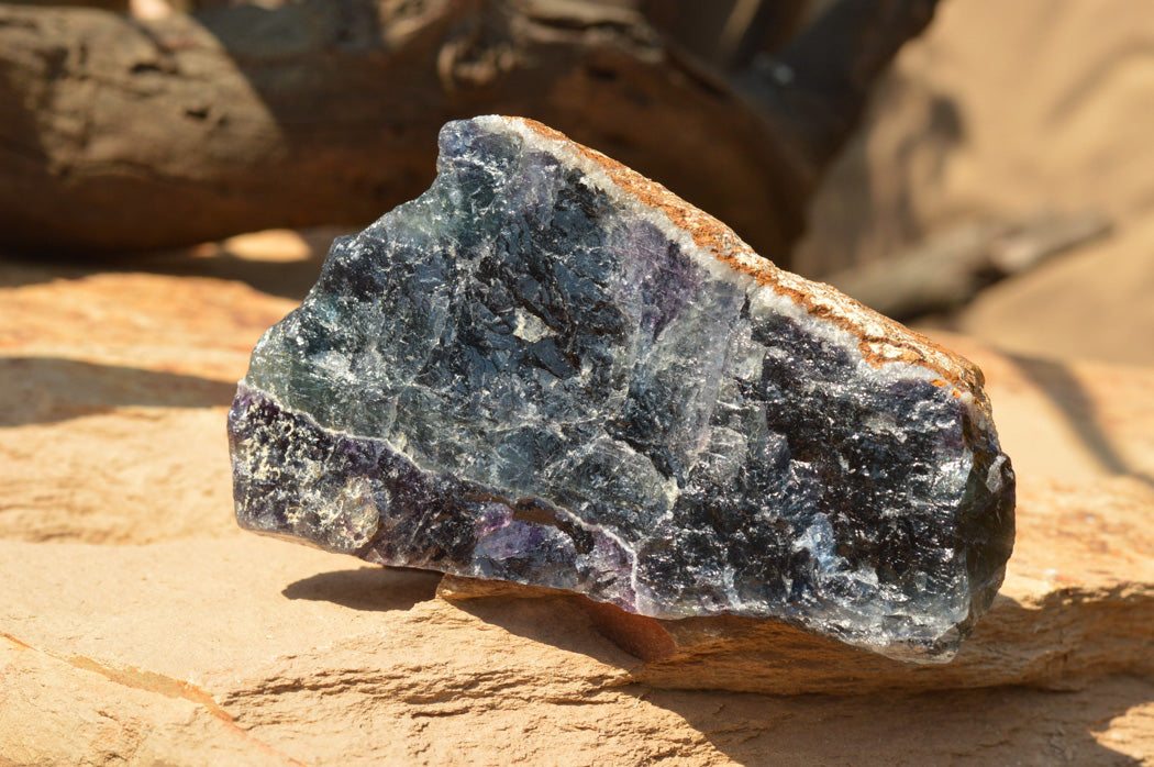 Natural Large Selected Watermelon Fluorite Cobbed Specimens x 4 From Uis, Namibia - TopRock