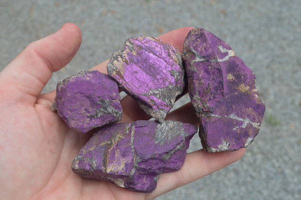 Natural Selected Rough Purpurite Specimens  x 15 From Namibia - TopRock