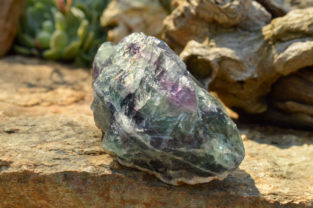 Natural Large Selected Watermelon Fluorite Cobbed Specimens x 4 From Uis, Namibia - TopRock