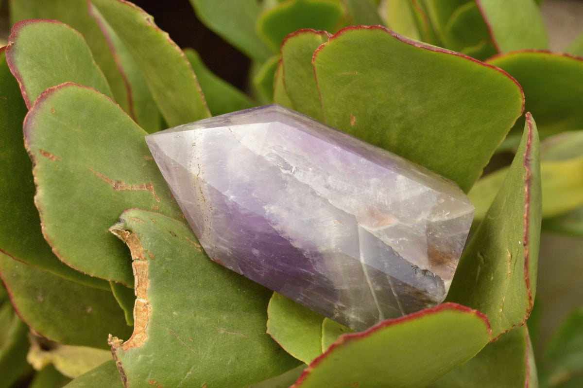 Polished Trio Of Smokey Dream Window Amethyst Points x 3 From Ankazobe, Madagascar - TopRock