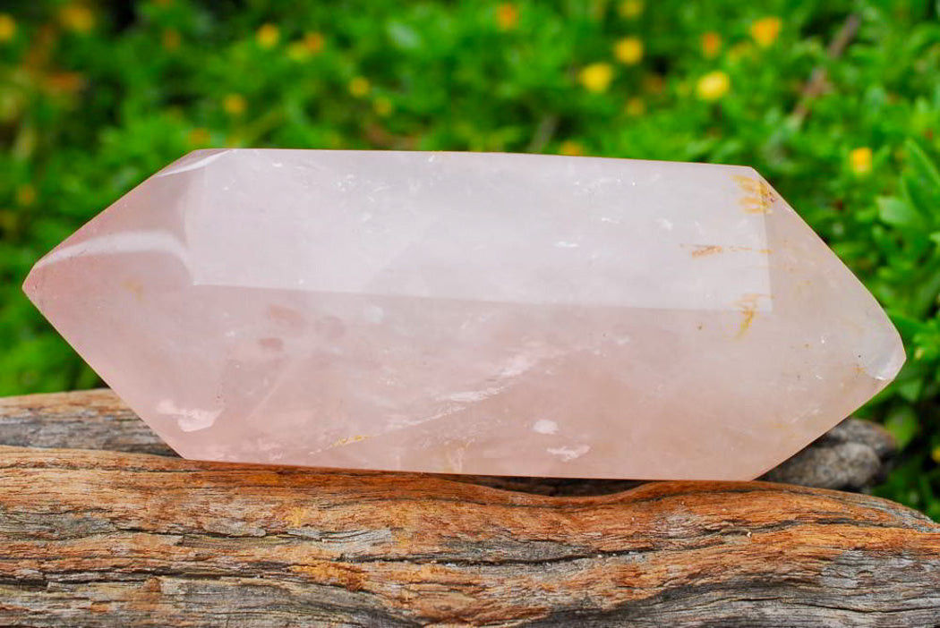 Polished Gemmy Double Terminated Rose Quartz Crystals x 4 From Ambatondrazaka, Madagascar - TopRock