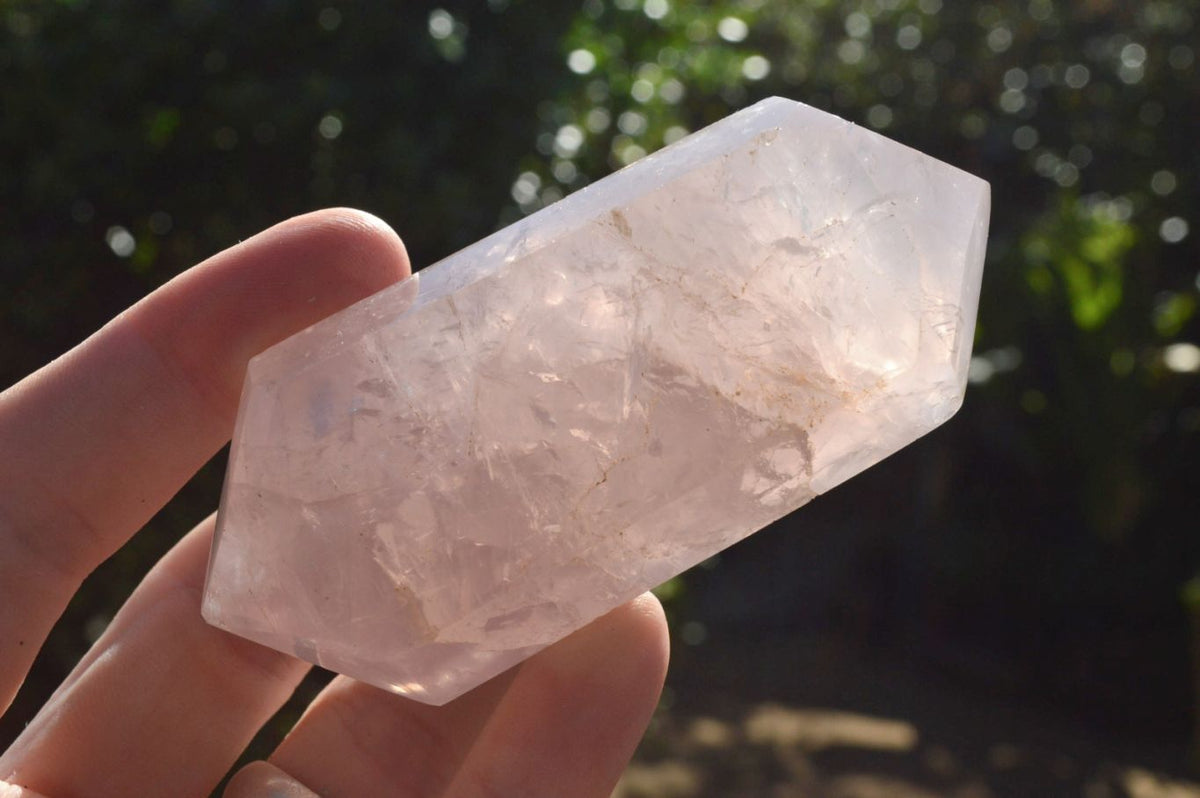 Polished Stunning Double Terminated Gemmy Rose Quartz Points (Various Shades Of Pink) x 12 From Madagascar - TopRock