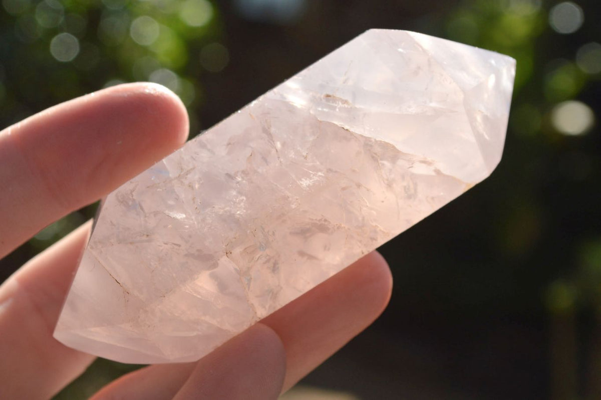 Polished Stunning Double Terminated Gemmy Rose Quartz Points (Various Shades Of Pink) x 12 From Madagascar - TopRock
