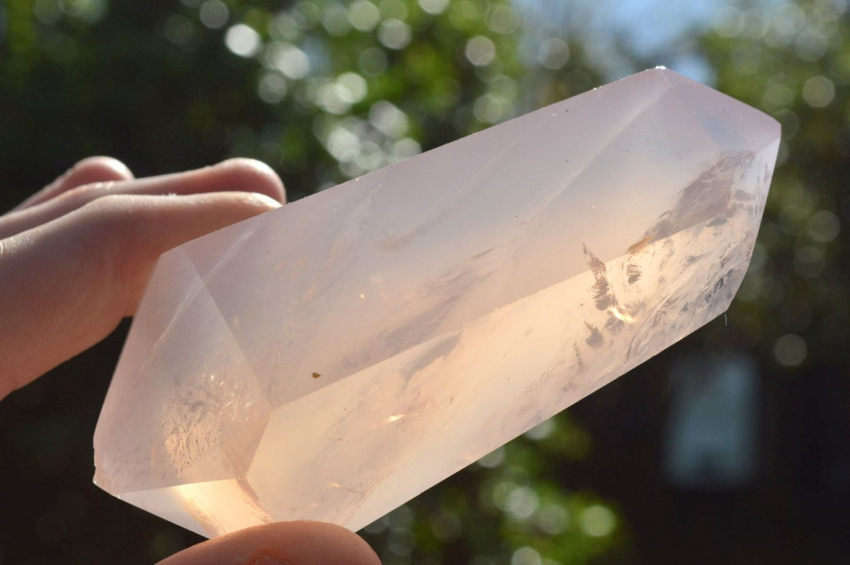 Polished Stunning Double Terminated Gemmy Rose Quartz Points (Various Shades Of Pink) x 12 From Madagascar - TopRock
