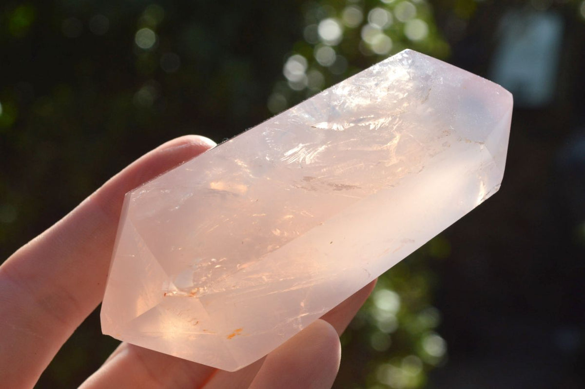 Polished Stunning Double Terminated Gemmy Rose Quartz Points (Various Shades Of Pink) x 12 From Madagascar - TopRock
