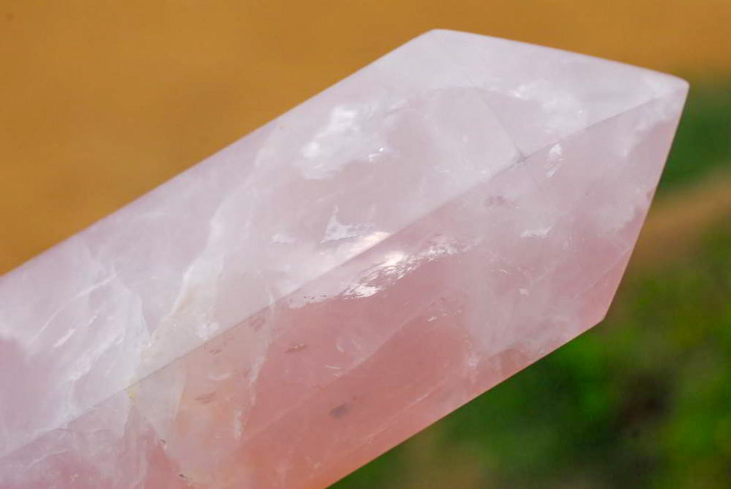 Polished Gemmy Double Terminated Rose Quartz Crystals x 4 From Ambatondrazaka, Madagascar - TopRock