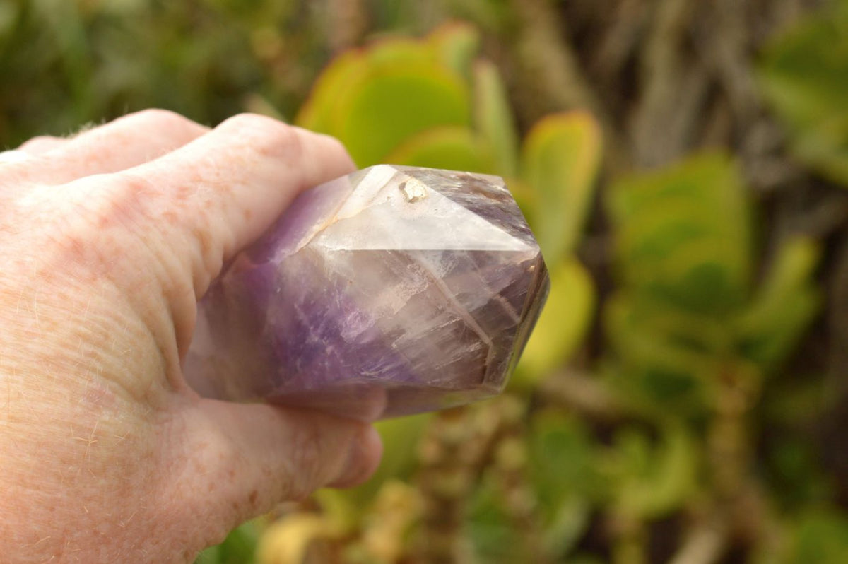 Polished Trio Of Smokey Dream Window Amethyst Points x 3 From Ankazobe, Madagascar - TopRock