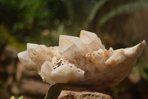 Natural Candle Quartz Clusters  x 5 From Madagascar - TopRock