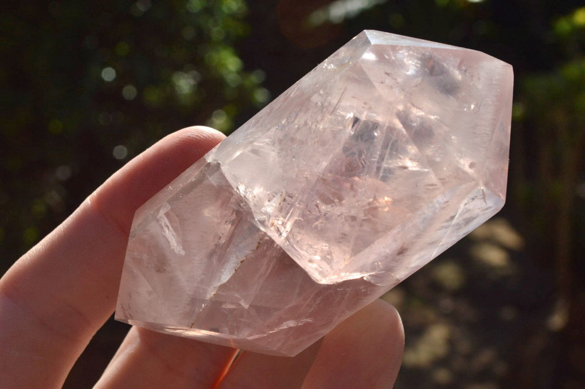 Polished Stunning Double Terminated Gemmy Rose Quartz Points (Various Shades Of Pink) x 12 From Madagascar - TopRock