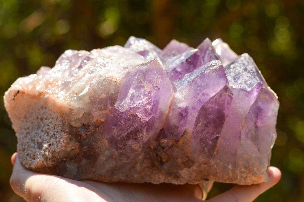 Natural Lavender / Jacaranda Amethyst Cluster x 1 From Zambia - TopRock