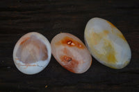 Polished Carnelian Agate Palm Stones  x 12 From Madagascar - Toprock Gemstones and Minerals
