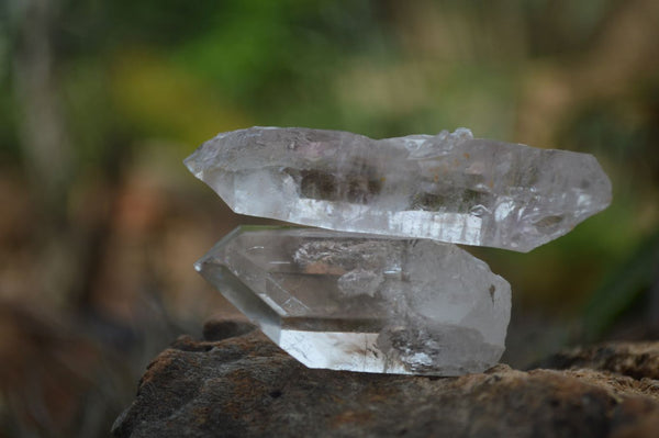 Natural Mixed Selection Of Brandberg Quartz Crystals  x 12 From Namibia - TopRock
