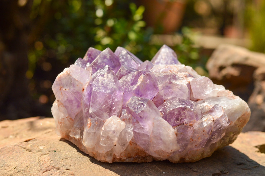 Natural Lavender / Jacaranda Amethyst Cluster x 1 From Zambia - TopRock