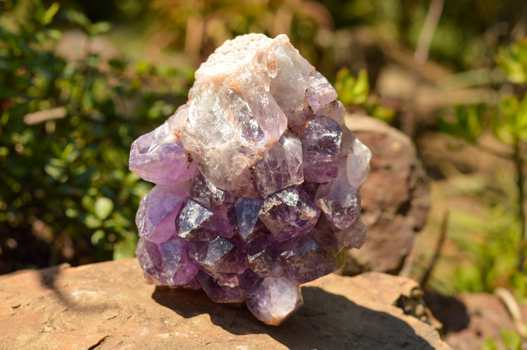 Natural Lavender / Jacaranda Amethyst Cluster x 1 From Zambia - TopRock