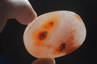 Polished Carnelian Agate Palm Stones  x 12 From Madagascar - Toprock Gemstones and Minerals