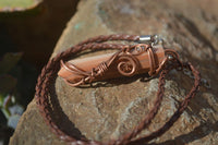 Polished Copper Wire Wrapped Ancient Eagle Pendants  x 12 From Zimbabwe - Toprock Gemstones and Minerals