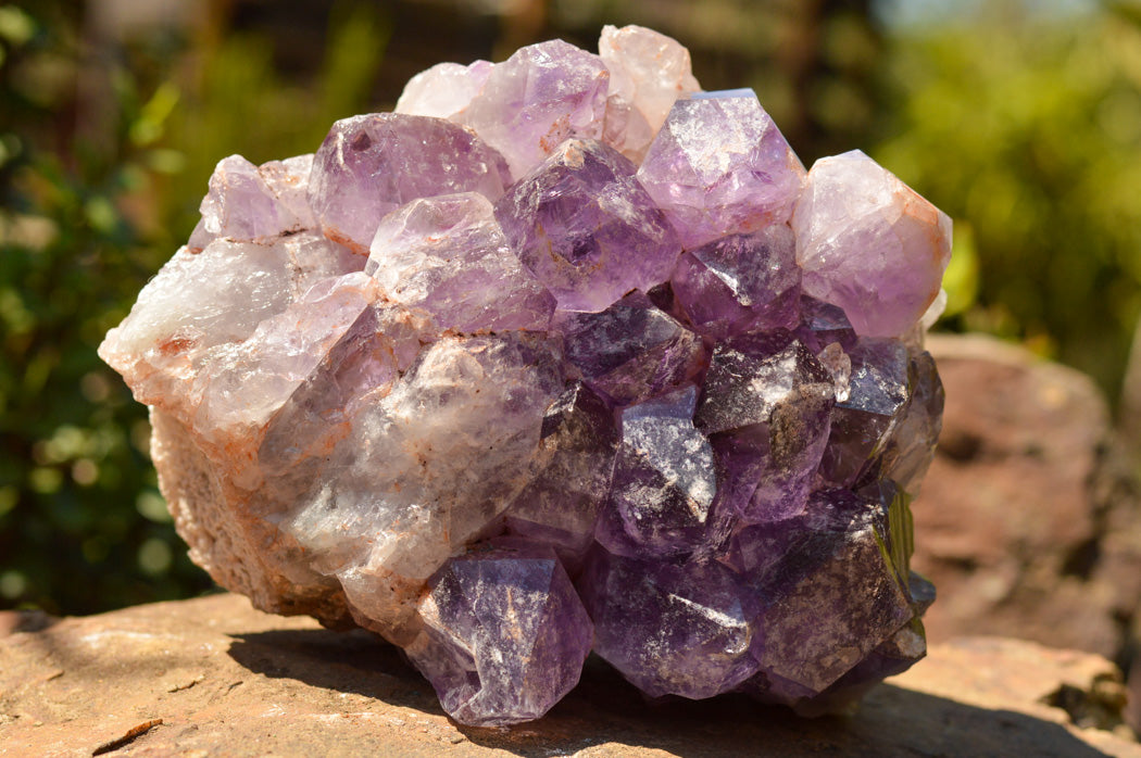 Natural Lavender / Jacaranda Amethyst Cluster x 1 From Zambia - TopRock