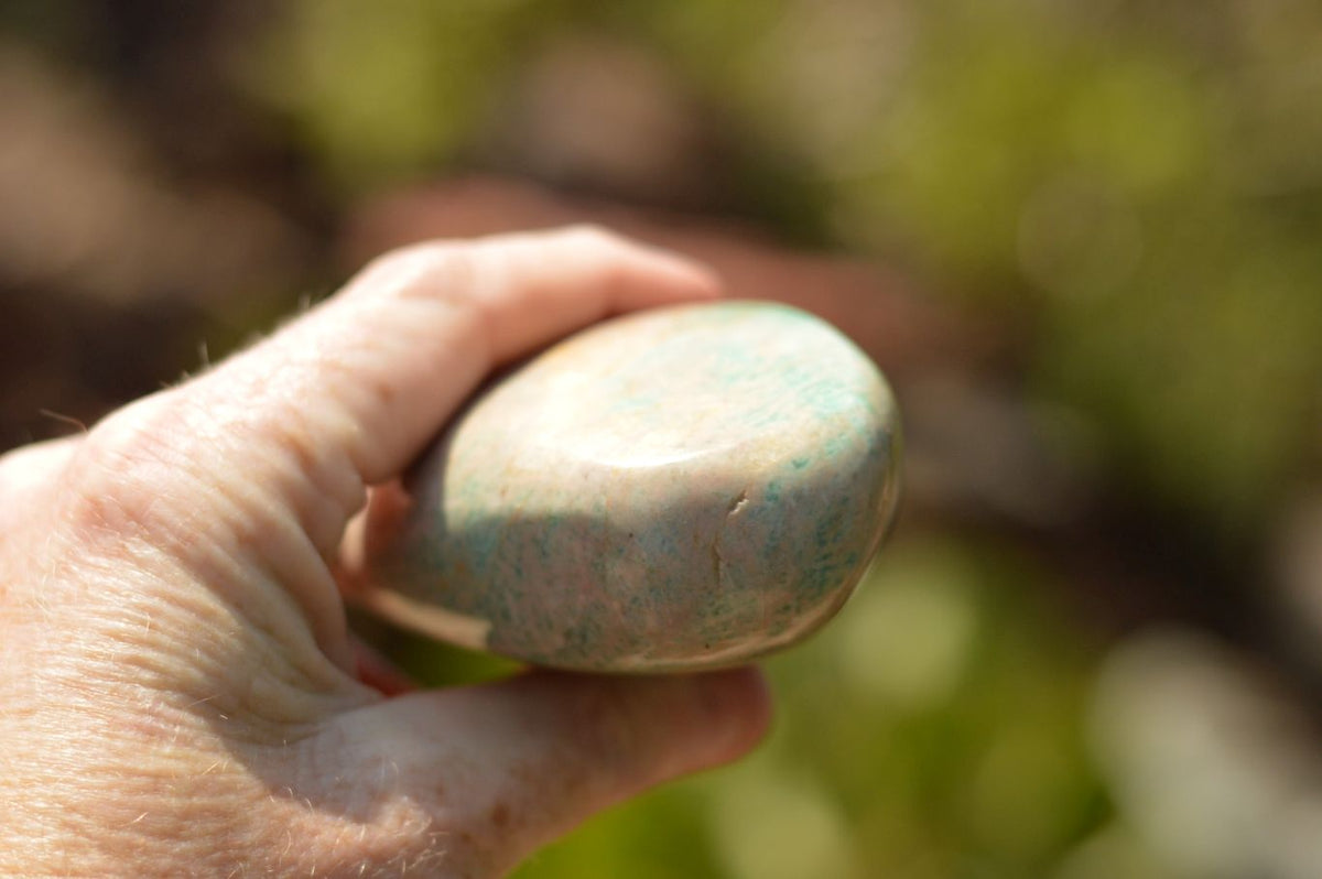 Polished Blue Kobi Amazonite Standing Free Forms x 6 From Zimbabwe - TopRock