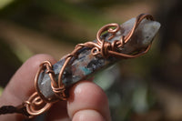 Polished Copper Wire Wrapped Ancient Eagle Pendants  x 12 From Zimbabwe - Toprock Gemstones and Minerals