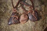 Polished Copper Wire Wrapped Ancient Eagle Pendants  x 12 From Zimbabwe - Toprock Gemstones and Minerals