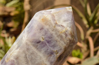 Polished Large Chevron Amethyst Point  x 1 From Madagascar - TopRock