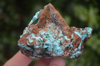 Natural Drusy Coated Chrysocolla & Malachite Specimens x 4 From Likasi, Congo - Toprock Gemstones and Minerals