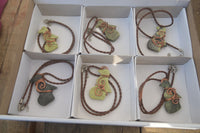 Polished Copper Wire Wrapped Ancient Eagle Pendants  x 6 From Southern Africa - Toprock Gemstones and Minerals