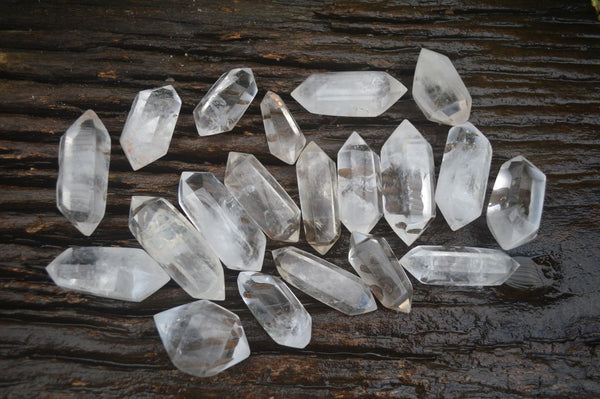 Polished Double Terminated Clear Quartz Points  x 20 From Madagascar - Toprock Gemstones and Minerals 
