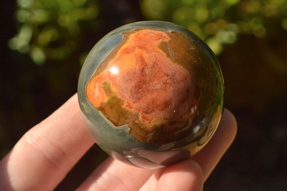 Polished Small Highly Selected Polychrome/Picasso Jasper Spheres x 6 From North West Coast, Madagascar - TopRock