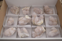 Natural Pale Lilac Spirit Quartz Clusters x 12 From Boekenhouthoek, South Africa - Toprock Gemstones and Minerals