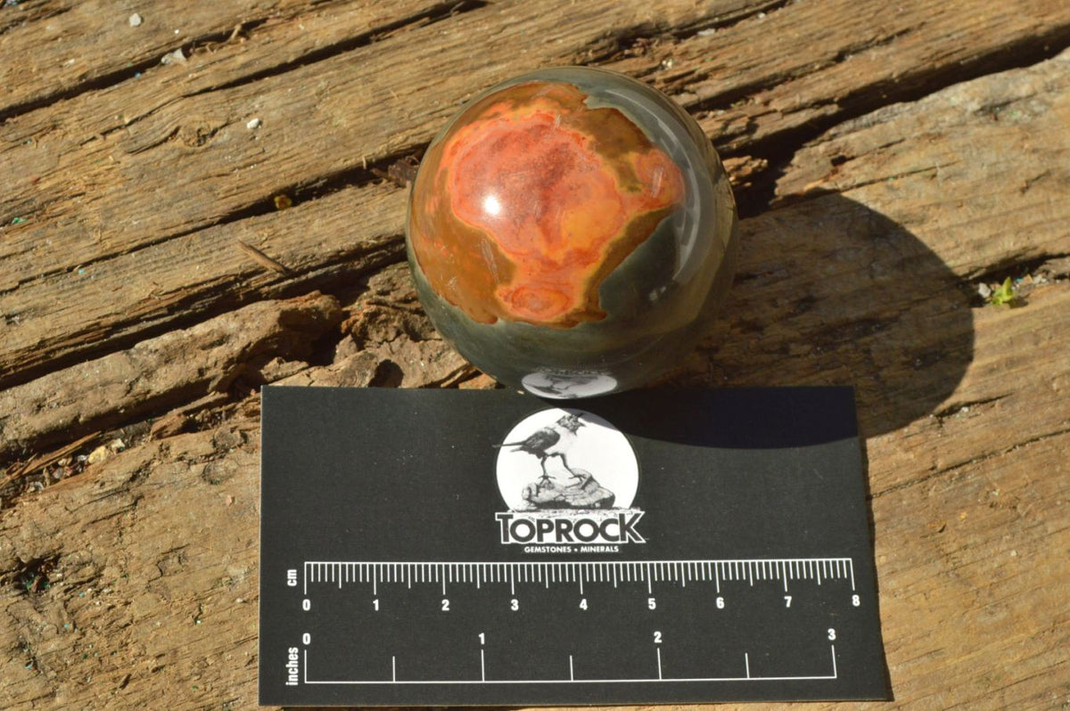 Polished Small Highly Selected Polychrome/Picasso Jasper Spheres x 6 From North West Coast, Madagascar - TopRock