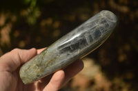 Polished Labradorite Standing Free Forms With Purple & Blue Flash  x 2 From Tulear, Madagascar - Toprock Gemstones and Minerals