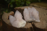 Natural Pale Lilac Spirit Quartz Clusters x 12 From Boekenhouthoek, South Africa - Toprock Gemstones and Minerals