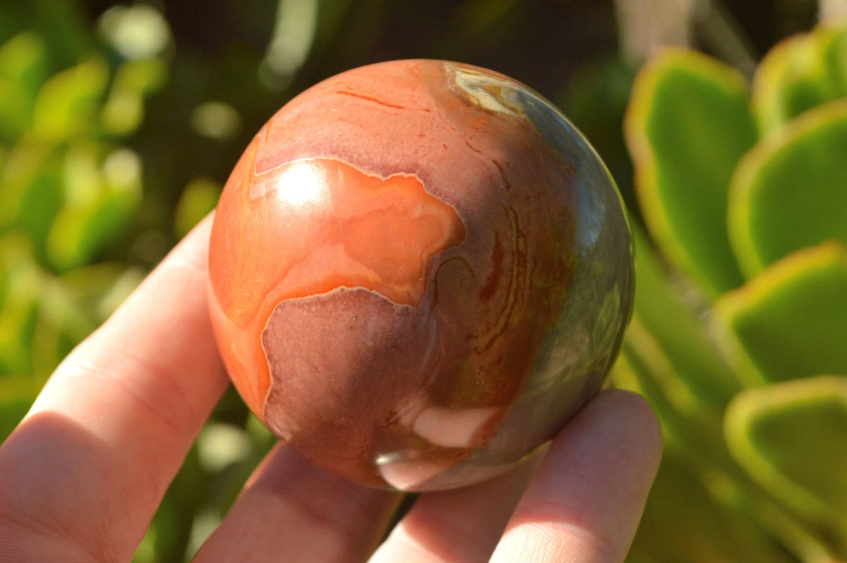 Polished Small Highly Selected Polychrome/Picasso Jasper Spheres x 6 From North West Coast, Madagascar - TopRock