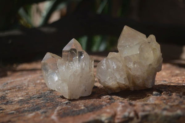 Natural Cascading Clear Quartz Crystals  x 12 From Luena, Congo - Toprock Gemstones and Minerals 