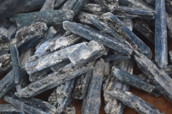 Natural Small Semi Translucent Blue Kyanite Crystals  x Sold per 1 Kg -  From Karoi, Zimbabwe - TopRock