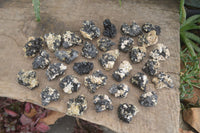 Natural Schorl Black Tourmaline Specimens x 70 From Erongo, Namibia - Toprock Gemstones and Minerals