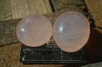 Polished Gemmy Pink Rose Quartz Palm Stones  x 12 From Madagascar - Toprock Gemstones and Minerals