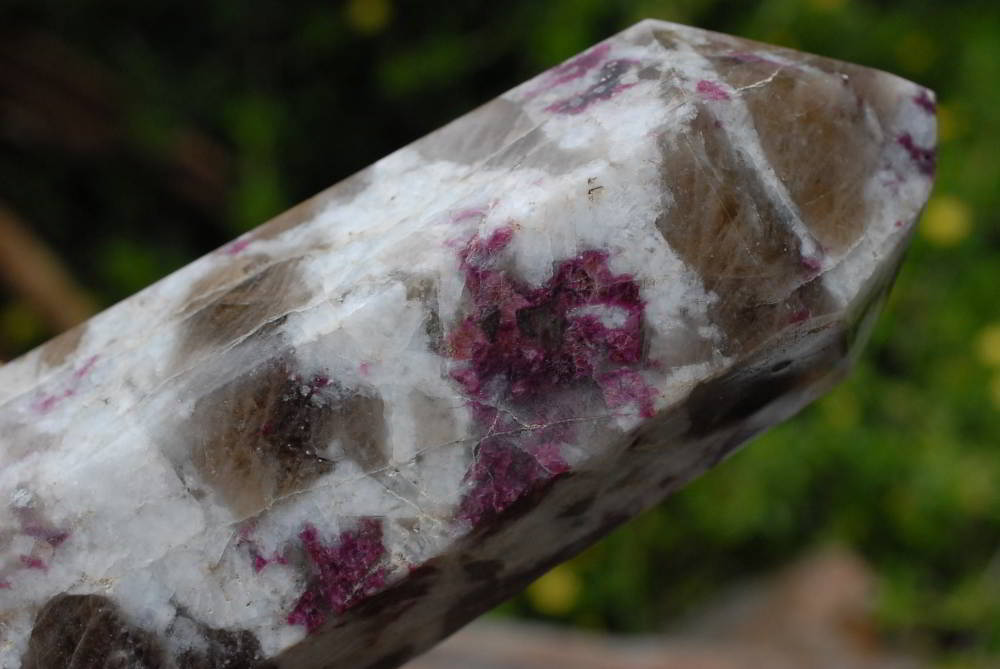Polished Pink Rubellite Tourmaline In Matrix Crystal Points x 2 From Ambatondrazaka, Madagascar - TopRock