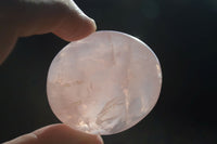 Polished Gemmy Pink Rose Quartz Palm Stones  x 12 From Madagascar - Toprock Gemstones and Minerals