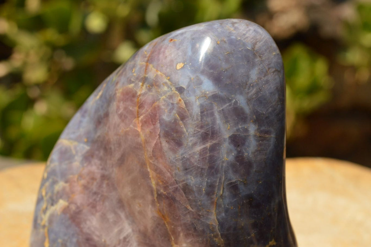 Polished NEW Large Violet "Sugi" Rose Quartz Standing Free Form x 1 From Madagascar - TopRock