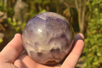 Polished  Amethyst Spheres (Nice Crystalline Vug On One) x 2 From Madagascar - TopRock