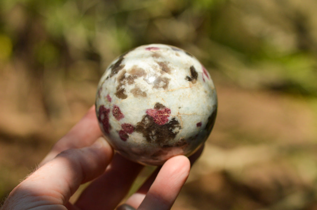 Polished Pink Tourmaline Rubellite Spheres x 3 From Madagascar - TopRock