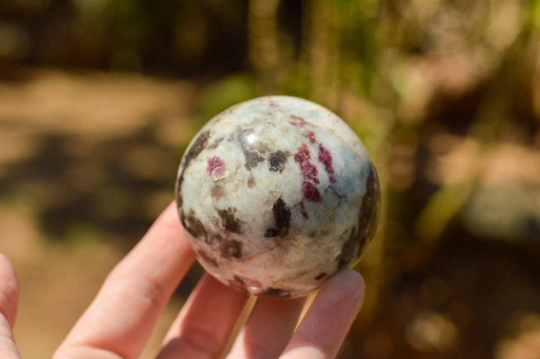 Polished Pink Tourmaline Rubellite Spheres x 3 From Madagascar - TopRock