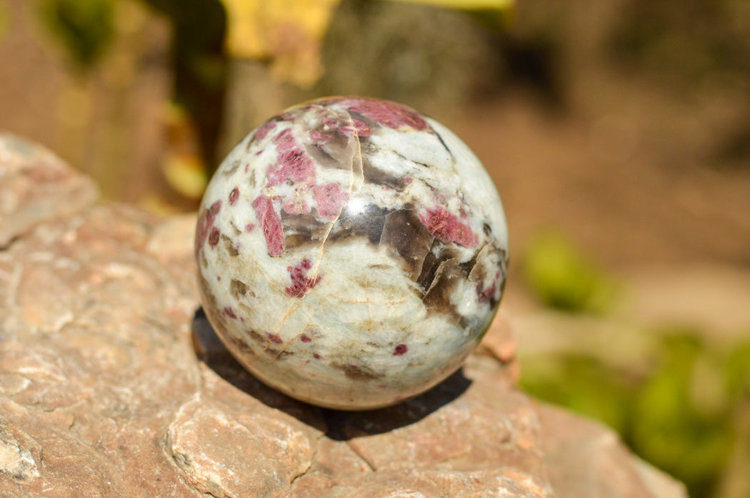 Polished Pink Tourmaline Rubellite Spheres x 3 From Madagascar - TopRock