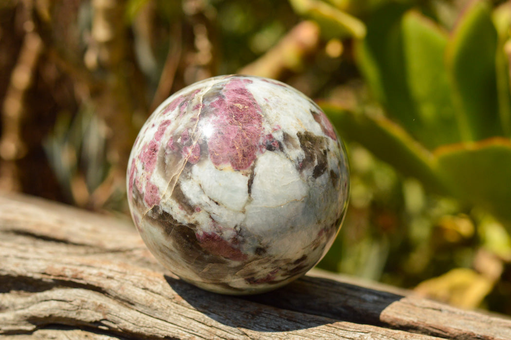 Polished Pink Tourmaline Rubellite Spheres x 3 From Madagascar - TopRock