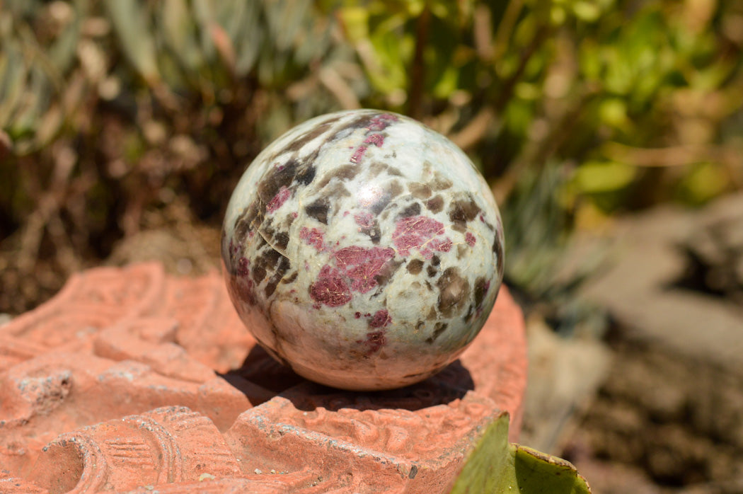 Polished Pink Tourmaline Rubellite Spheres x 3 From Madagascar - TopRock