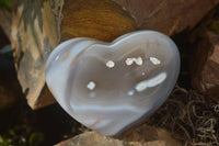 Polished Agate Gemstone Hearts x 4 From Madagascar - Toprock Gemstones and Minerals
